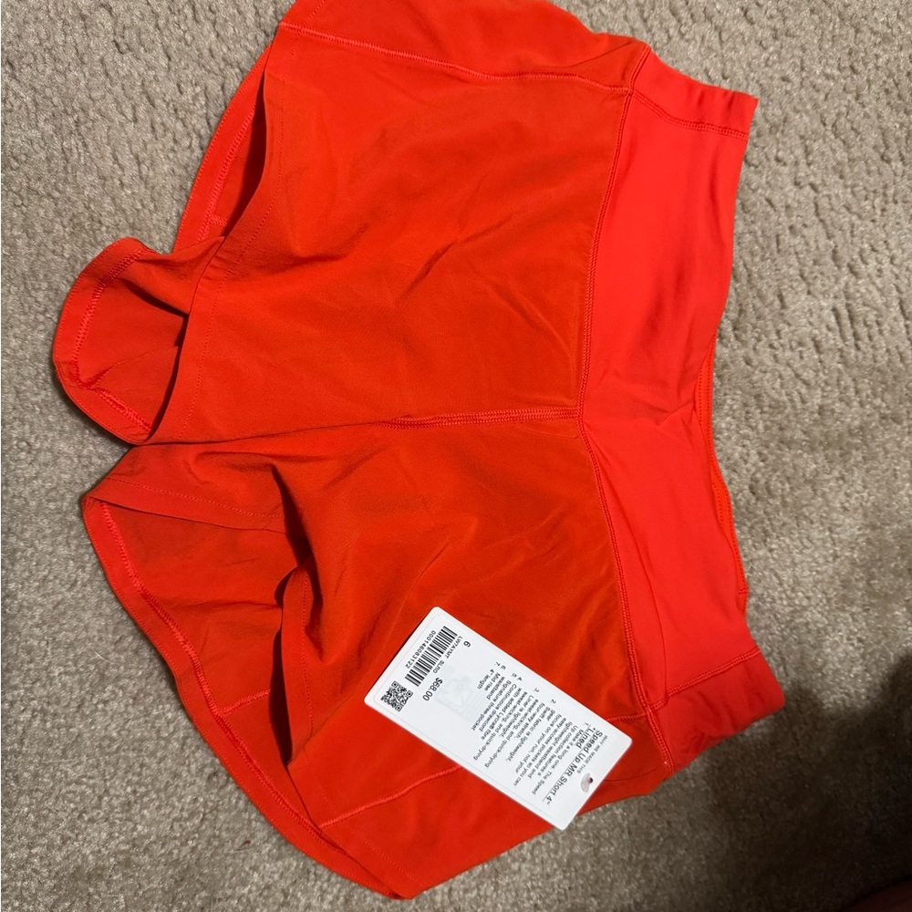 Lululemon Red/orange Athletic Shorts